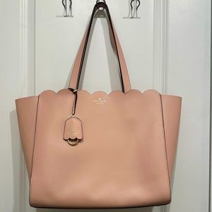 Blush Scalloped Kate Spade Tote Bag